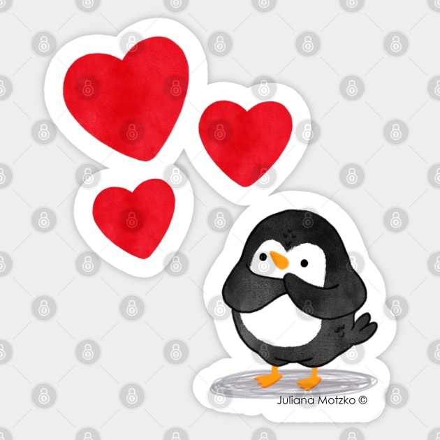 Penguin in Love 8 Sticker by thepenguinsfamily